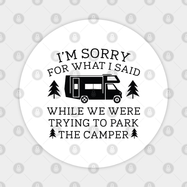 Park The Camper Magnet by LuckyFoxDesigns